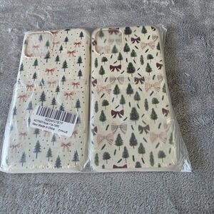 2 Pk Silicone  Christmas Phone Cases For iPhone 11 Pro-NEW